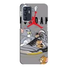 Силиконовый Чехол Nike Air Jordan на Оппо Рено 6 (5G) – Air Jordan