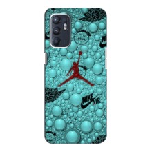 Силиконовый Чехол Nike Air Jordan на Оппо Рено 6 (5G) – Джордан Найк