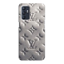 Текстурный Чехол Louis Vuitton для Оппо Рено 6 (5G) – Бежевый ЛВ
