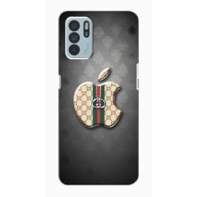 Чохли  GUCCI для OPPO Reno6 Z (AlphaPrint) (Apple gucci)