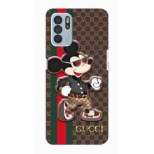Чохли  GUCCI для OPPO Reno6 Z (AlphaPrint) (Маус Гуччі)