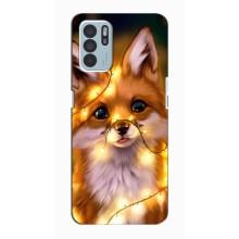 Чохли з картинкою Лисичка для Oppo Reno6 Z (VPrint) (Лисичка в гірляндах)