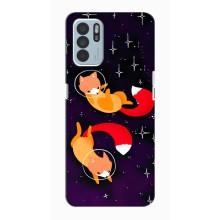Чохли з картинкою Лисичка для Oppo Reno6 Z (VPrint) (Лисички космонавти)