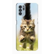 Чохли з Котиками для Oppo Reno6 Z (VPrint) (Прижок кота)