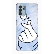 Чохол (Знак сердечка) для Oppo Reno6 Z (Серце знак)
