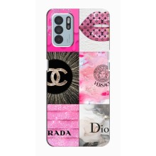 Чохол (Dior, Prada, YSL, Chanel) для Oppo Reno6 Z (Модніца)