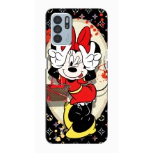 Чехол Disney Mouse Oppo Reno6 Z (PREMIUMPrint) (Минни peace)