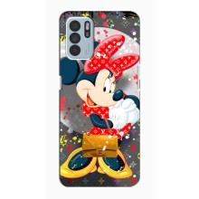 Чехол Disney Mouse Oppo Reno6 Z (PREMIUMPrint) (Minni с бантиком)