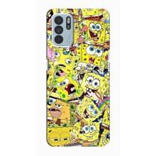 Чохол Губка Боб для OPPO Reno6 Z – Емоції Спан Боба