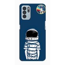 Чохол NASA для Oppo Reno6 Z (AlphaPrint) (Хлопчик в шоломі)
