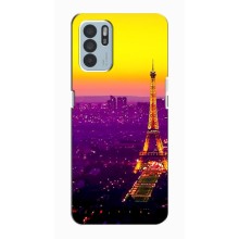 Чохол Ейфелева Вежа на Oppo Reno6 Z (Яскрава башня)