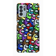 Чохли Амонг Ас для Oppo Reno6 Z (AlphaPrint) (Убитий)