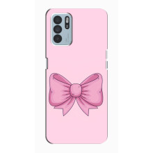 Чохол банти для Oppo Reno6 Z – Рожевий бантик