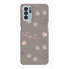 Чохол з малюнком кіт на Oppo Reno6 Z – Лапи і вуса