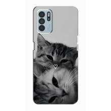 Чохол з малюнком кіт на Oppo Reno6 Z – Пара котів