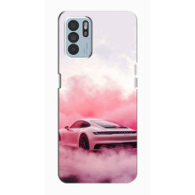 Чохол з авто Порше для Oppo Reno6 Z – Рожевий Порше