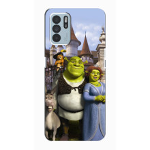 Чехол с мультфильмом Шрек на Oppo Reno6 Z