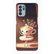 Чехол с мемом Тралалело тралала на Oppo Reno6 Z (Балерина капучина)