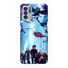 Чохол з принтом дракон Беззубик OPPO Reno6 Z (Герої Беззубика)
