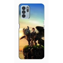 Чохол з принтом дракон Беззубик OPPO Reno6 Z (Мультфільм про дракона)