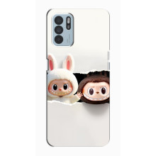 Чохол з принтом Лабубу для Oppo Reno6 Z – Labubu