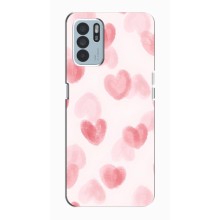 Чехол с розовым рисунком для Oppo Reno6 Z