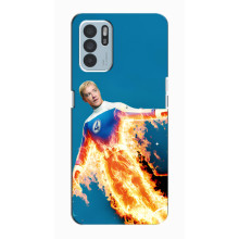 Чехол с принтом Фантастическая четверка для Oppo Reno6 Z – Человек-Факел
