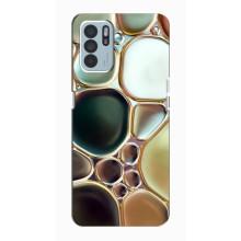 Мраморний чехол на Oppo Reno6 Z (VPrint) (Радужний Мрамор)