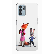 Силіконовий чохол з принтом Зоотрополіс для Oppo Reno6 Z – Джуді і Нік