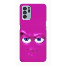 Силиконовые Чехлы (смешные стикеры) для Oppo Reno6 Z – Хитрая мордочка
