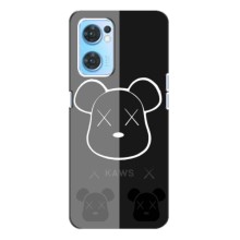 Чохли для Oppo Reno7 4G - Bearbrick Louis Vuitton (PREMIUMPrint) (БеарБрік очі)