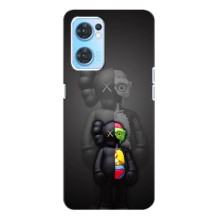 Чохли для Oppo Reno7 4G - Bearbrick Louis Vuitton (PREMIUMPrint) (Тіло Bearbrick)