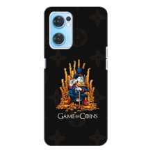 Чехли для Oppo Reno7 4G - Скрудж МакДак Louis Vuitton (PREMIUMPrint) (Король грошей)