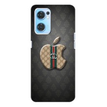 Чохли  GUCCI для Оппо Рено 7 (4G) (AlphaPrint) (Apple gucci)