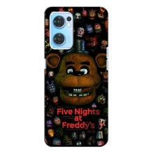 Чехлы Пять ночей с Фредди для Оппо Рено 7 (4G) (Freddy)