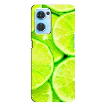 Чохли з фруктами для Oppo Reno7 4G (VPrint) (Лайм)