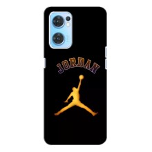 Чохли для Oppo Reno7 4G - з картинкою JORDAN (AlphaPrint) (Jordan Gold)