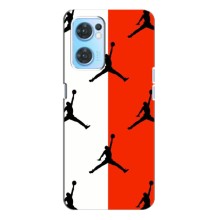 Чохли для Oppo Reno7 4G - з картинкою JORDAN (AlphaPrint) (Лого Джордан)