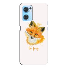 Чохли з картинкою Лисичка для Oppo Reno7 4G (VPrint) (Дівчинка Лиса)