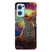 Чохли з картинкою Лисичка для Oppo Reno7 4G (VPrint) (Лисичка в космосі)