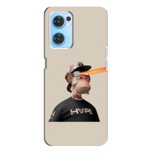 Чохли з Мавпами NFT для Oppo Reno7 4G (AlphaPrint) (мавпа NFT в окулярах)