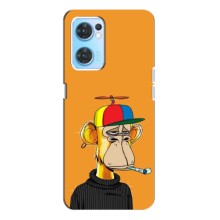 Чохли з Мавпами NFT для Oppo Reno7 4G (AlphaPrint) (Нудна мавпа NFT)