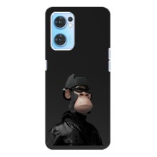 Чохли з Мавпами NFT для Oppo Reno7 4G (AlphaPrint) (стильна мавпа NFT)