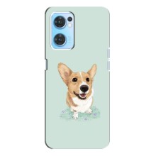 Чохли з собаками для Oppo Reno7 4G (VPrint) (Коргі)