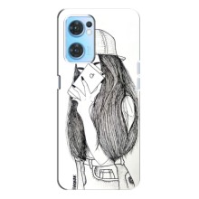 Чохол з друком для Oppo Reno7 4G - (Мода) (AlphaPrint) (Фото дівчини)