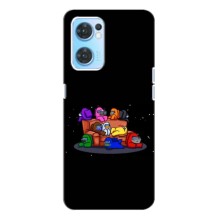 Чохли Амонг Ас для Oppo Reno7 4G (AlphaPrint) (Амонг-ас)