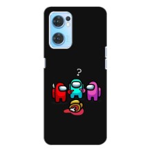 Чохли Амонг Ас для Oppo Reno7 4G (AlphaPrint) (Імпостер)