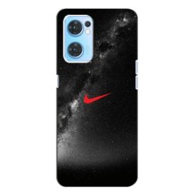 Чохол для Oppo Reno7 4G - з принтом Найк (AlphaPrint) (Найк червоний)