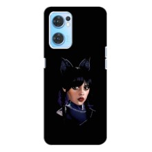Чохли Венсдей на Oppo Reno7 4G Уенсдей (AlphaPrint) (серйозна Венздей)
