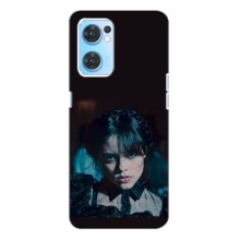 Чохли Венсдей на Oppo Reno7 4G Уенсдей (AlphaPrint) (погляд Венздей)